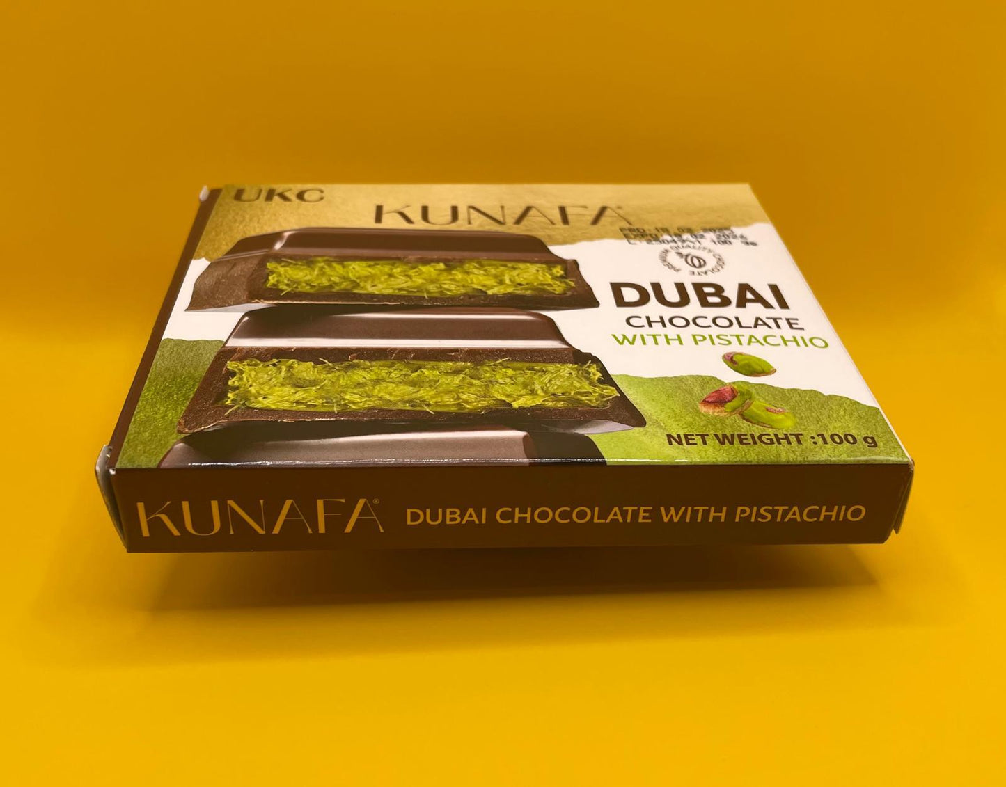 Kunafa Dubai chocolate with pistachio