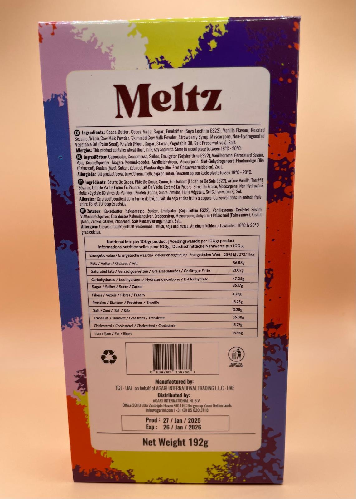 Meltz Dubai Chocolate Assortment